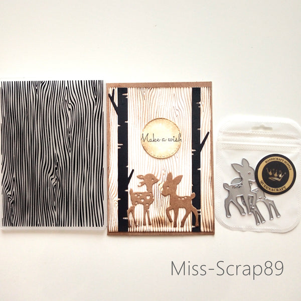 Wood Grain Embossing Folder
