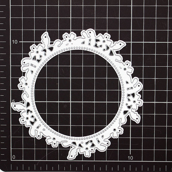 【Original】Round Wreath Background Die