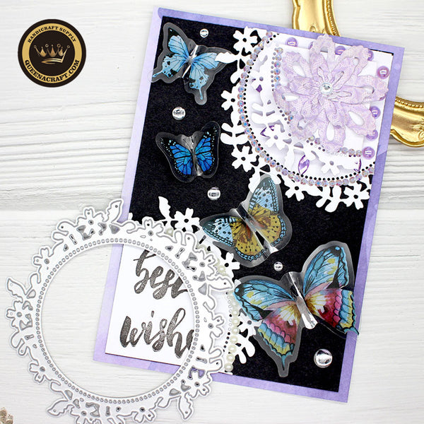 【Original】Round Wreath Background Die