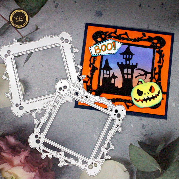 【Original】Halloween Skull Border Dies