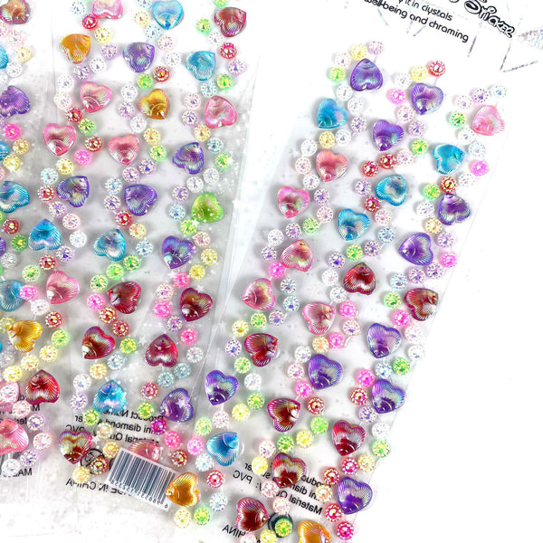 Shell Pattern Acrylic Crystal Dimensional Stickers