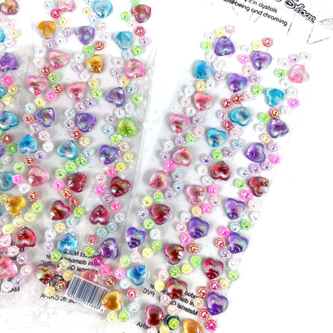 Shell Pattern Acrylic Crystal Dimensional Stickers