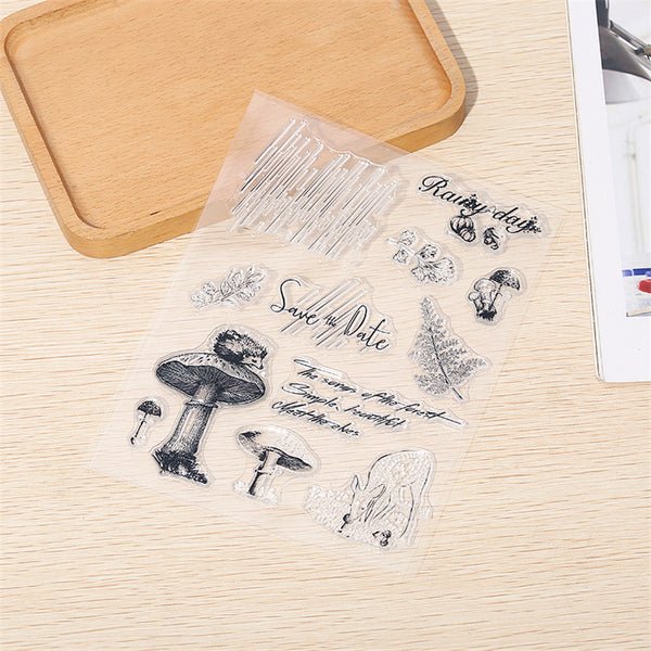 Rain Mushroom Stamps