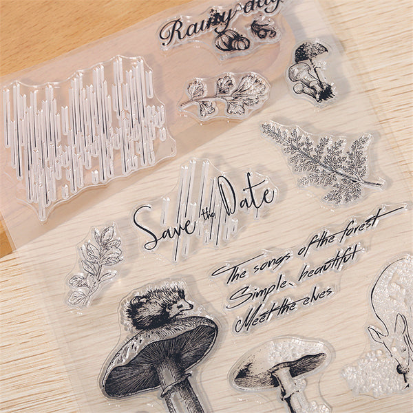 Rain Mushroom Stamps