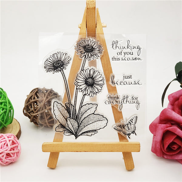 Daisy Text Stamp