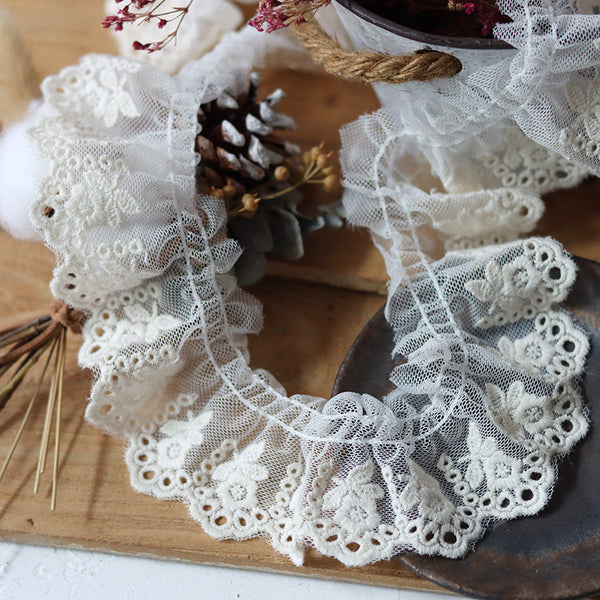 Lace Ruffled Fabric -1#