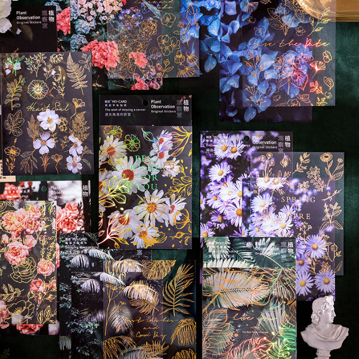 Double-layer Plant Observation Series Stickers