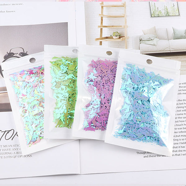 5x9mm Dolphin Glitter Sequins