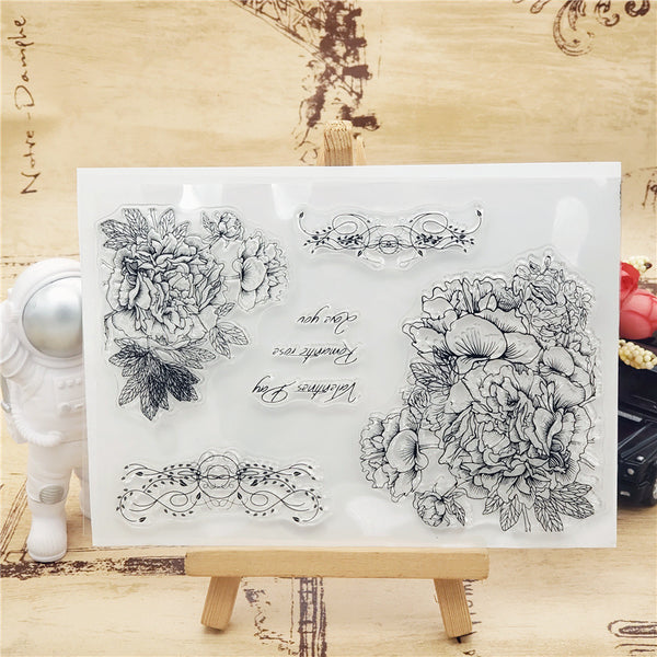 Blooming Flowers Stamp