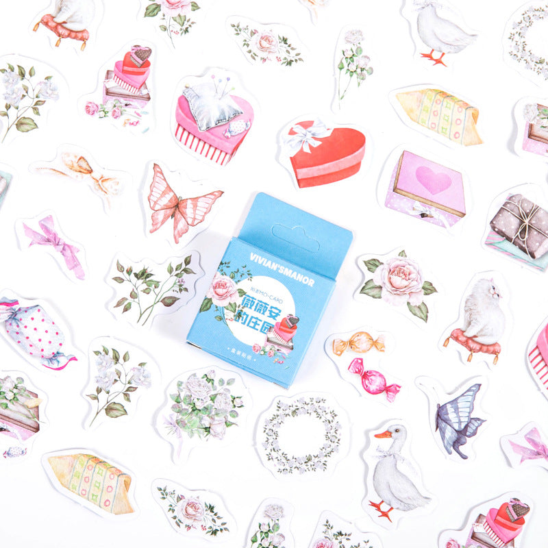 46 PCS Vivian's Manor Stickers