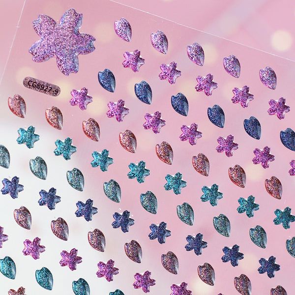 Crystal Dimensional Drip Transparent Stickers