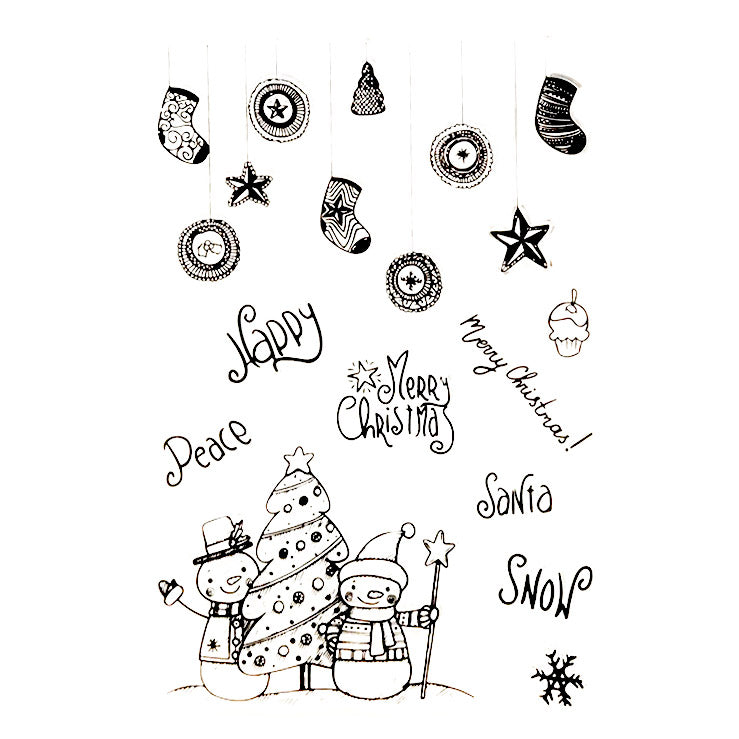 Christmas Snowman Gift Stamps
