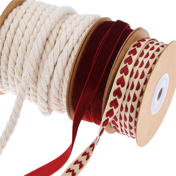 Valentine's Day Jacquard Love Ribbon Set