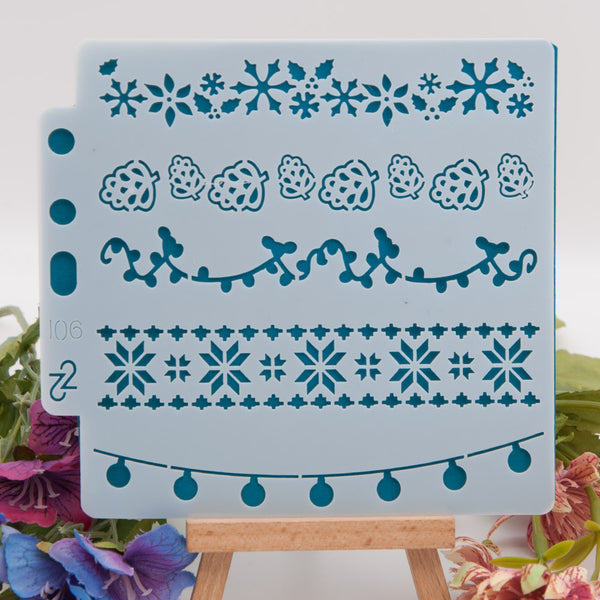 Christmas Element Layering Painting Stencils
