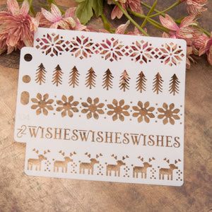 Christmas Element Layering Painting Stencils