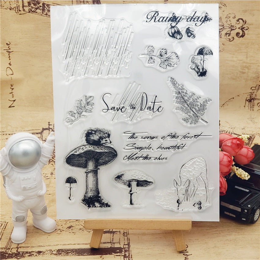 Rain Mushroom Stamps