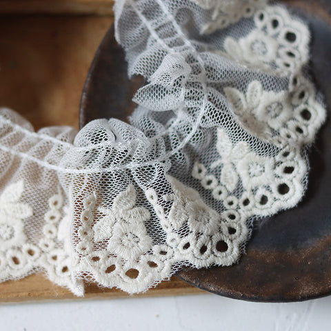 Lace Ruffled Fabric -1#