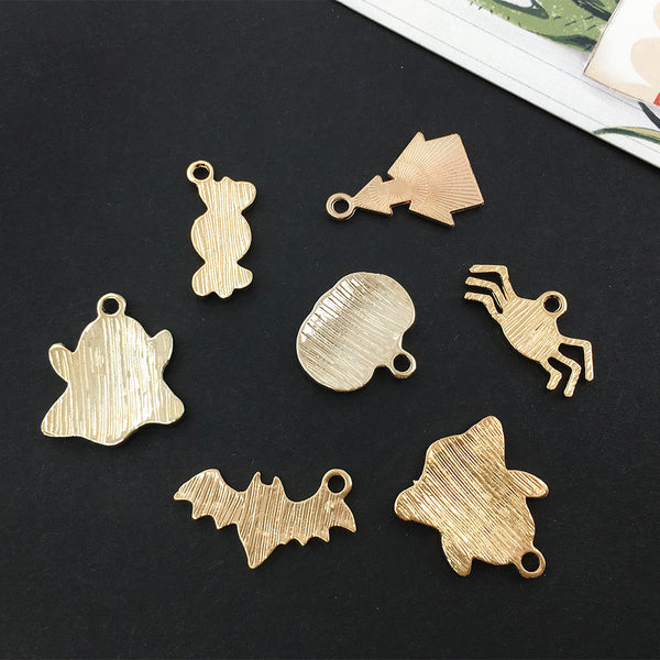 21PCS DIY Mixed Halloween Series Alloy Pendants