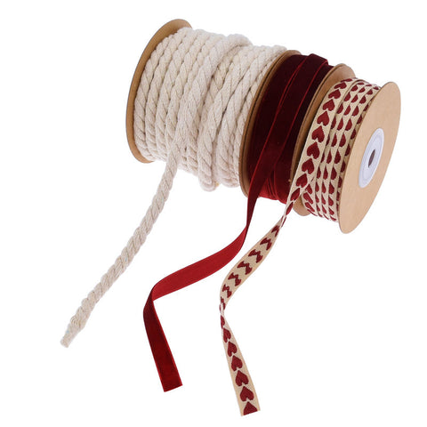 Valentine's Day Jacquard Love Ribbon Set