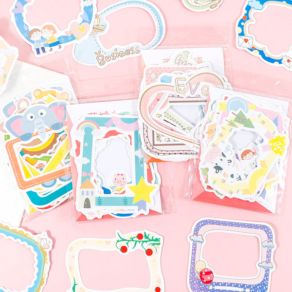 Cartoon Cute Photo Frame Series Stickers