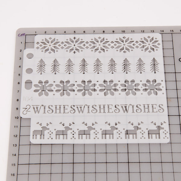 Christmas Element Layering Painting Stencils