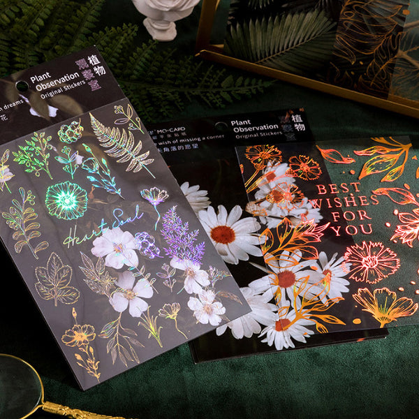 Double-layer Plant Observation Series Stickers