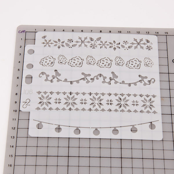 Christmas Element Layering Painting Stencils