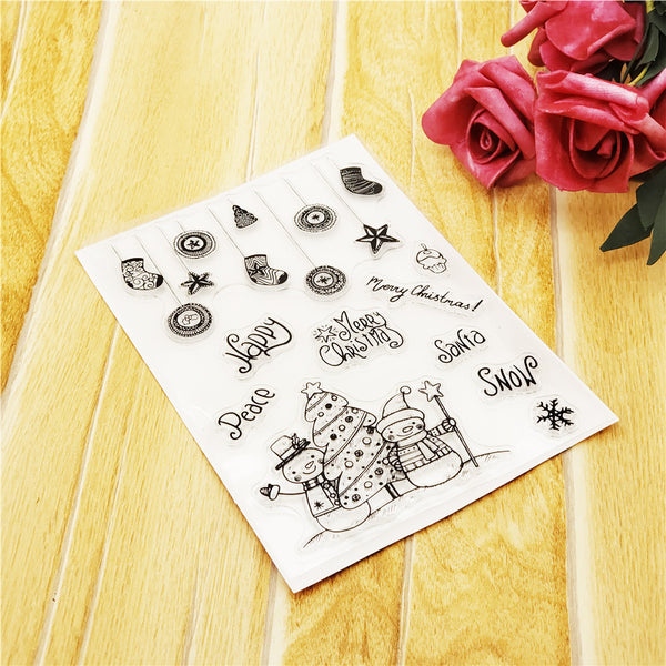 Christmas Snowman Gift Stamps