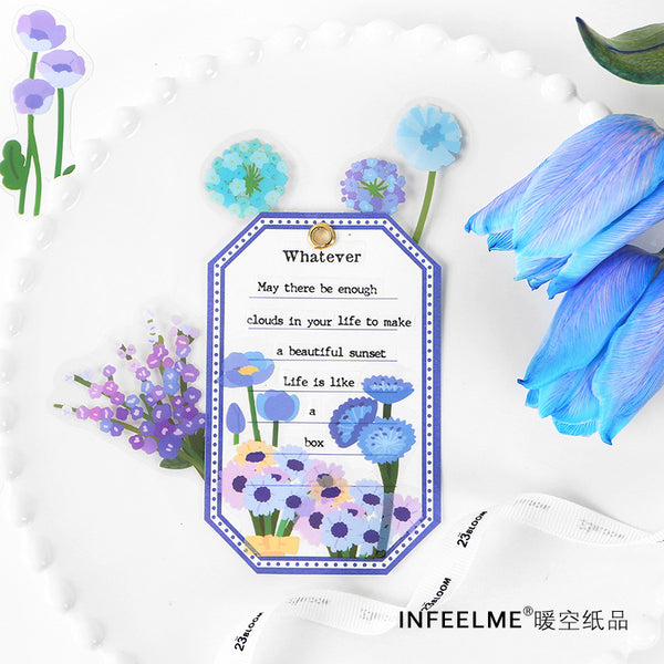Flower Field Series PET Stickers