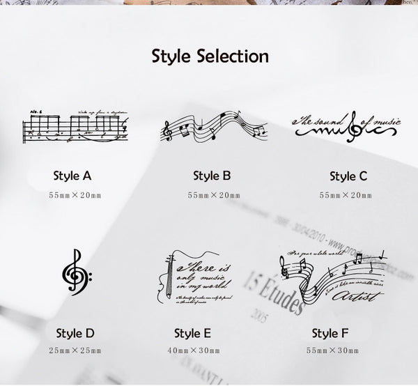 Time Song Series Wooden Stamps
