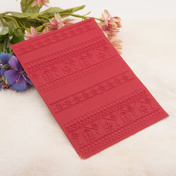 Christmas Elements Decorative Border Embossing Folder