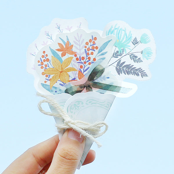 Literary Scrapbook Decorative Sticker Paper Material Pack