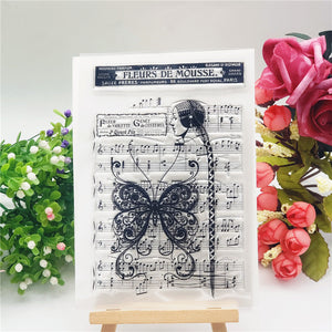 Butterfly Music Stamps