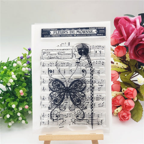 Butterfly Music Stamps