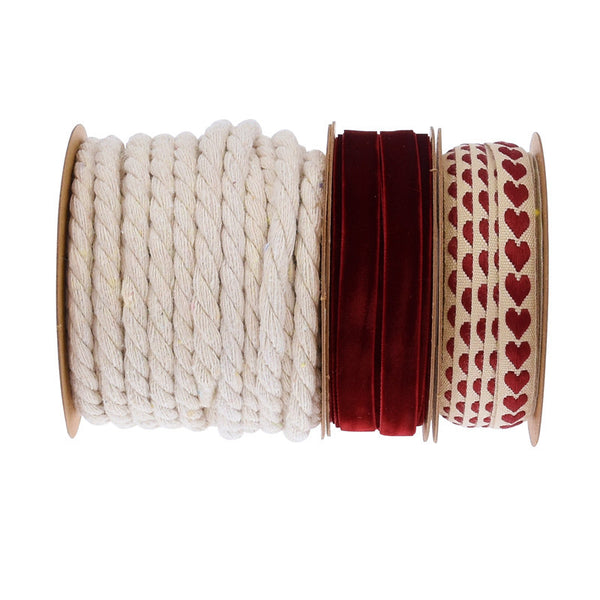 Valentine's Day Jacquard Love Ribbon Set