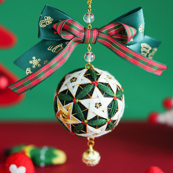 DIY Christmas Balls Car Hanging,、Keychains Material Kit