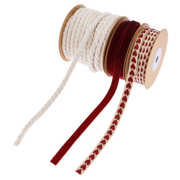 Valentine's Day Jacquard Love Ribbon Set