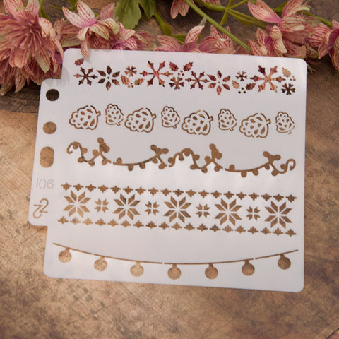 Christmas Element Layering Painting Stencils
