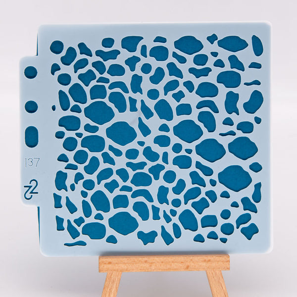 Spots Layering Stencils Painting Template