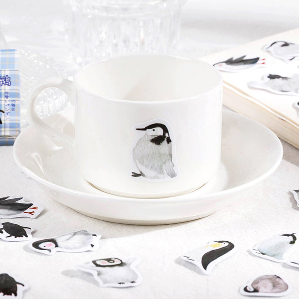 46Pcs Cute Penguins Decorative Stickers