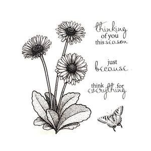 Daisy Text Stamp