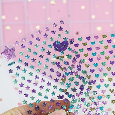 Crystal Dimensional Drip Transparent Stickers