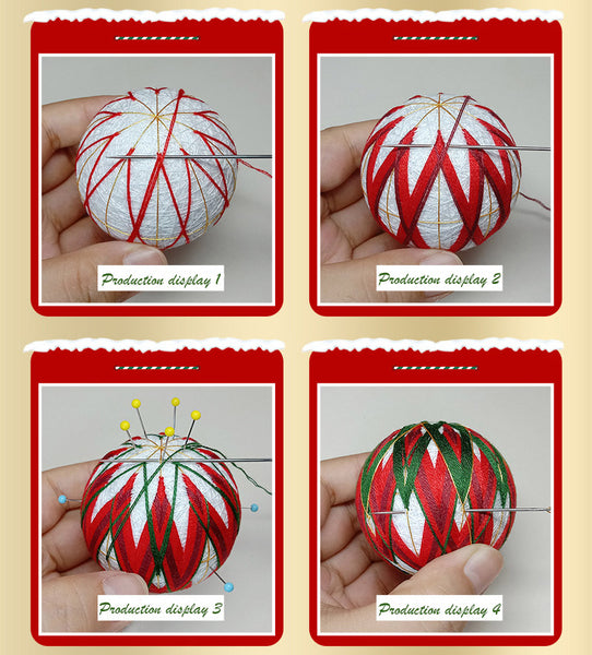 DIY Christmas Balls Car Hanging,、Keychains Material Kit
