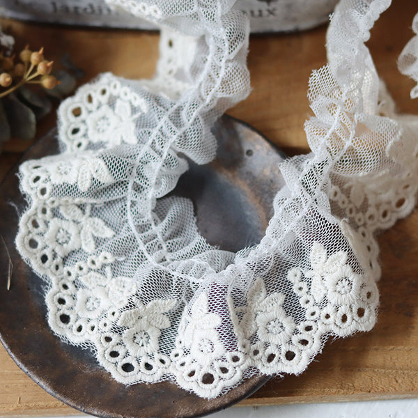 Lace Ruffled Fabric -1#