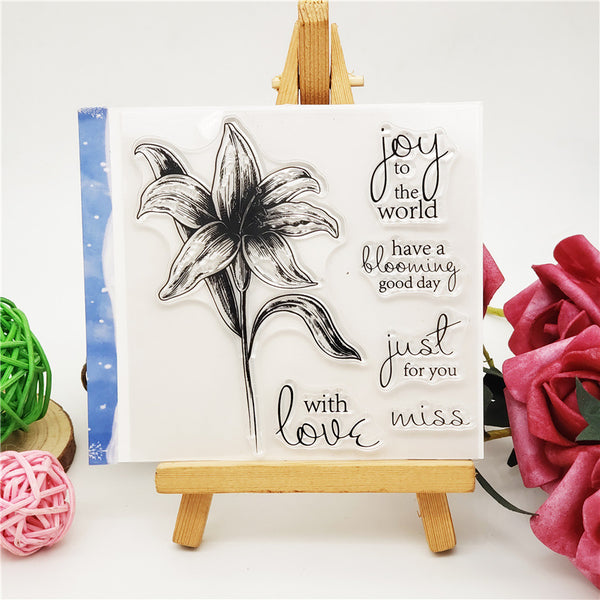 Magnolia Text Stamp