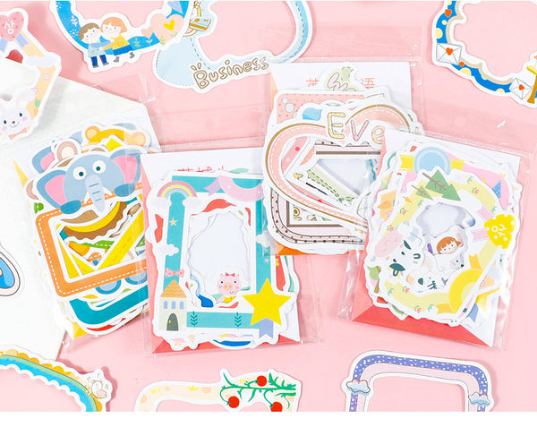 Cartoon Cute Photo Frame Series Stickers
