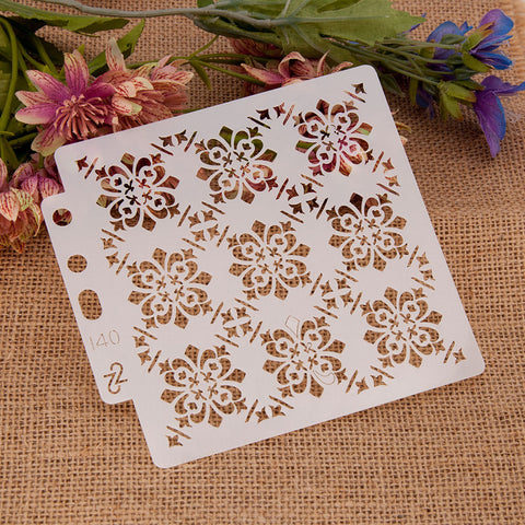 Vintage Pattern Layering Stencils Painting Template