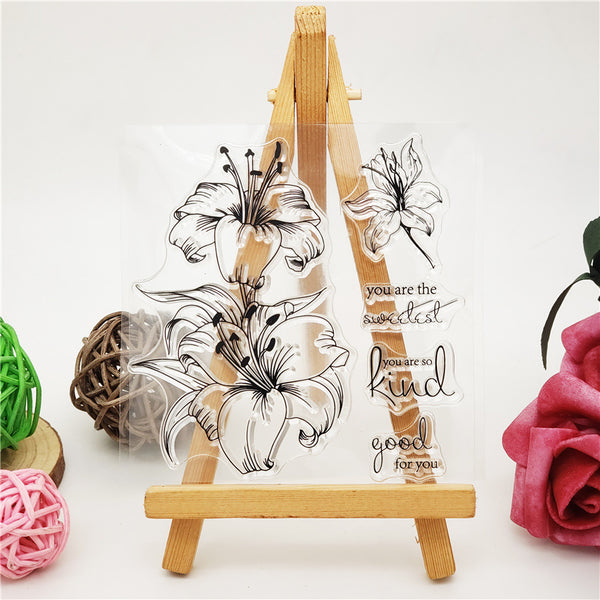 Lily Text Stamp