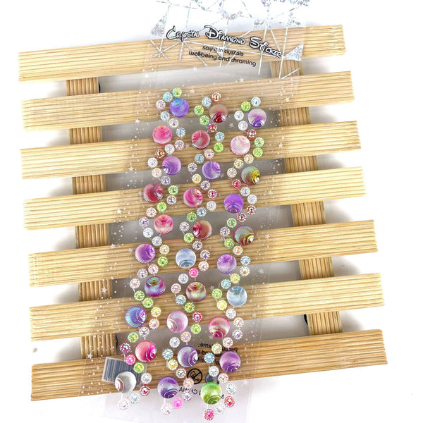 Shell Pattern Acrylic Crystal Dimensional Stickers
