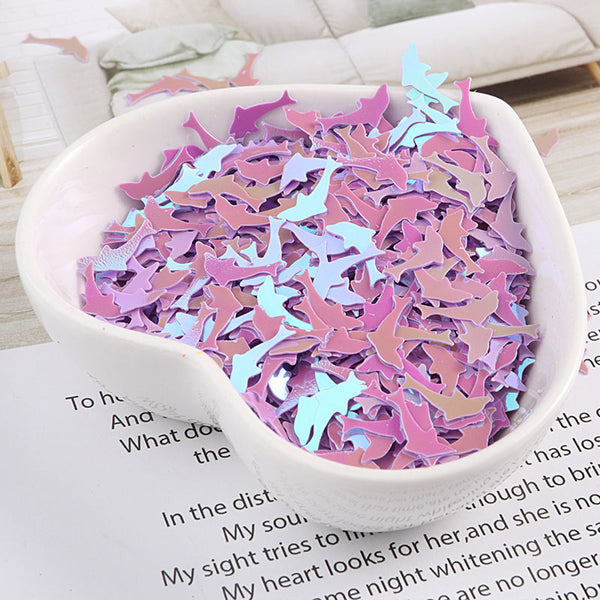 5x9mm Dolphin Glitter Sequins